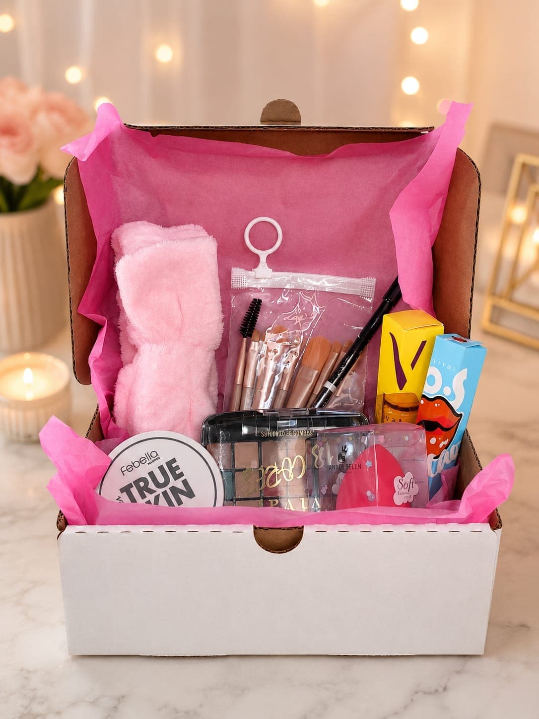 Box Glow Essencial – Kit Completo de Maquiagem & Autocuidado